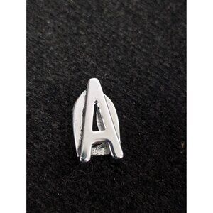 Keep Collective‎ Silver Tone Initial Letter A Slide Charm